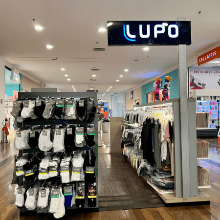 Imagem de interna da loja lupo