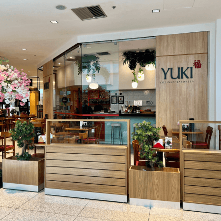Imagem de interna da loja yuki cozinha japonesa