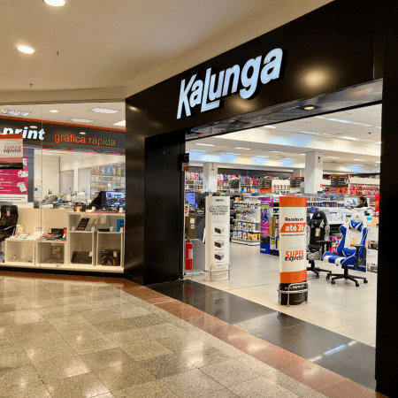 Imagem de interna da loja kalunga