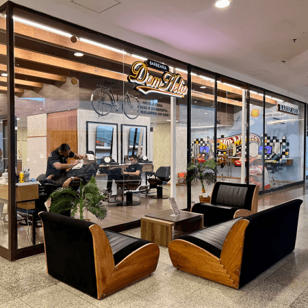 Logo da loja barbearia dom helio