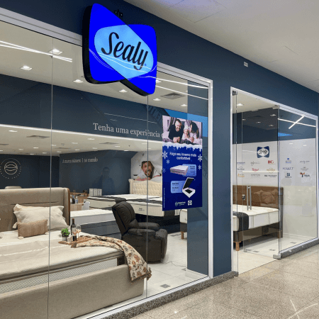 Logo da loja tempur sealy bed time