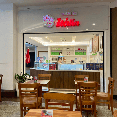 Logo da loja sorvete itália