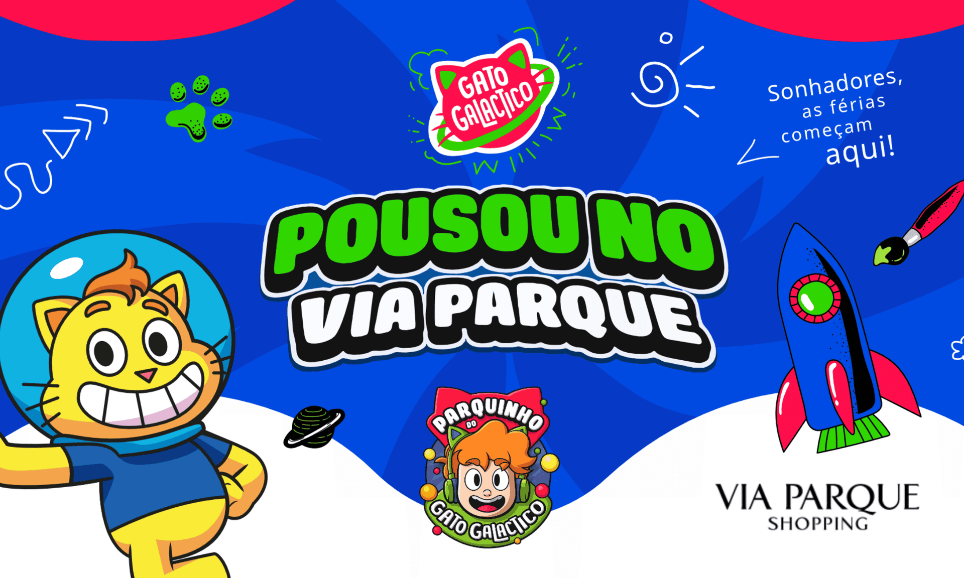 Banner do evento Parque Gato Galatico